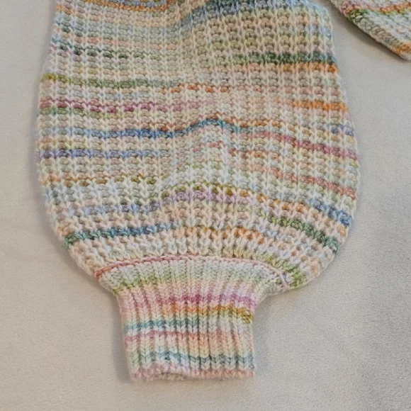 Blue Blush Pastel Knit Women's Sweater - Picture 4 of 7